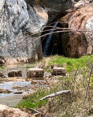 cascadas de la ruta de senderismo